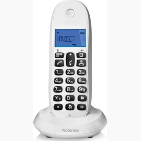 Motorola C1001LB Ασύρματο Τηλέφωνο Λευκό