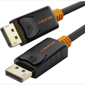 CABLETIME καλώδιο DisplayPort CT-01G, 4K/60Hz, 1.8m, μαύρο