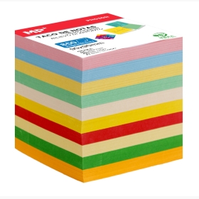 MP Αυτοκόλλητα χαρτάκια σημειώσεων PN030N, 90 x 90mm, 850τμχ, χρωματιστά