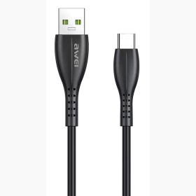AWEI καλώδιο USB σε Type-C CL-115T, 2.4A, 1m, μαύρο