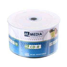 CD-R 52X 50PK Wrap 700MB - Wide Printable (by Verbatim)