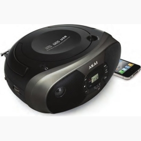 Akai BM004A-614 Φορητό Ηχοσύστημα με CD / USB / Ραδιόφωνο σε Μαύρο Χρώμα