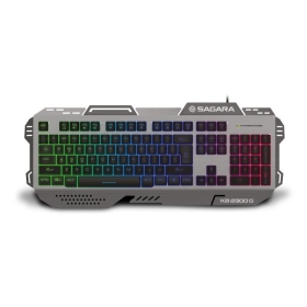 Keyboard RGB Zeroground KB-2300G SAGARA Black