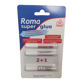 Κόλλα στιγμής Roma Super Glue 2+1