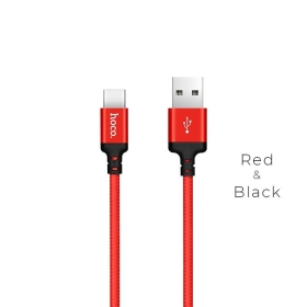 HOCO X14 TIMES SPEED TYPE-C CHARGING CABLE(L=2M) ΚΟΚΚΙΝΟ