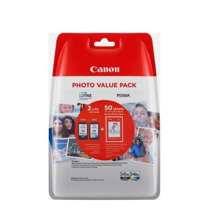 Canon Μελάνι Inkjet PG545XLVP BLACK & TRI-COLOR + PHOTO PAPER
