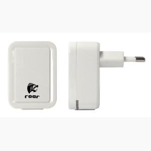 ROAR Φορτιστής, 2x USB, 2.1A, White