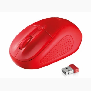 TRUST PRIMO - Wireless Mouse - Κόκκινο