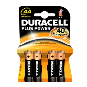 Αλκαλική Μπαταρία Duracell Plus AA 1.5V (LR6) (4 Pack)