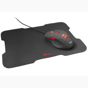 TRUST ZIVA - Gaming mouse & mousepad Μαύρο