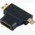 Αντάπτορας HDMI 19pin (F) σε Mini HDMI (M) & Micro HDMI (M)